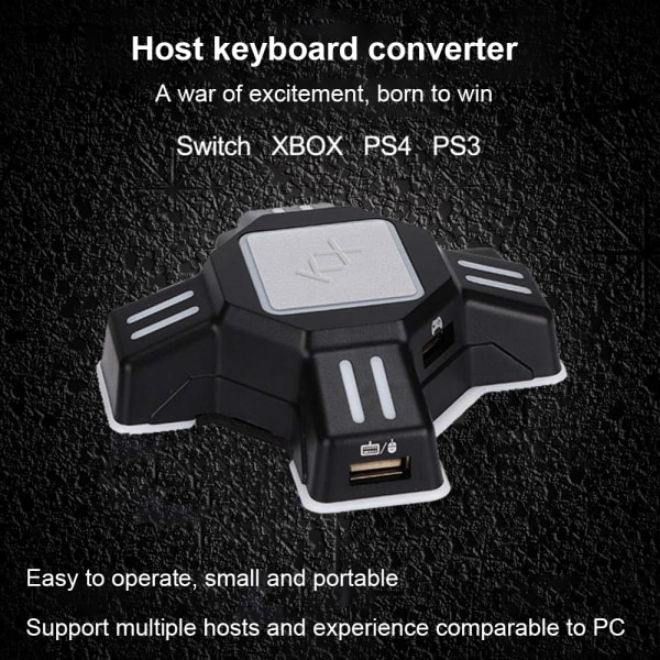 Gamepad till tangentbords- och muskonverteradapterlådor Kabel sladd för Nintendo Switch/ Xbox One/ PS4/ PS3/ PC