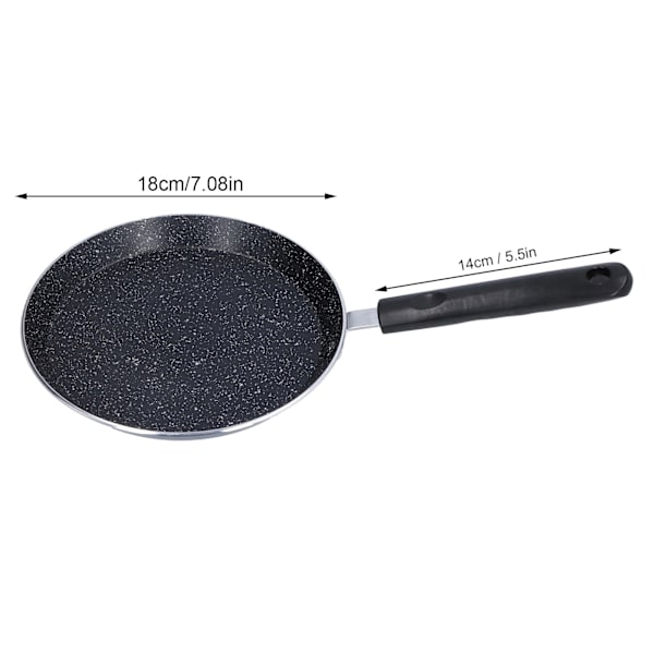 6in Stekpan Platt Botten Pancake Pan Medicinsk Sten Non-stick Stekpan för Kök Induktionskokare