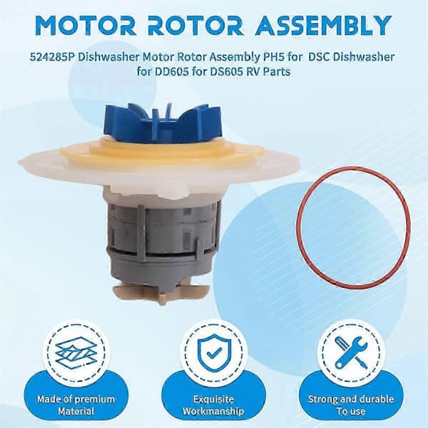 Motorrotor-enhet PH5 för Fisher & Paykel DSC-diskmaskin