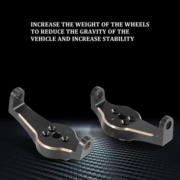 2 stk. Messing Casterblokker Protal Drive C Hub For Trx4 -4 -6 1/10 Rc Crawler Bil Oppgraderingsdeler