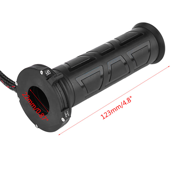 1 par 22mm(7/8\") Motorcykel Elektrisk Värme Handtag Styre