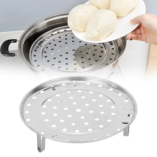 Husholdningsdamper Stativ Rustfrit Stål Damp Stativ Bakke Stativ Madlavning