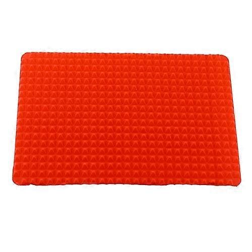 Rød Pyramideform Non-stick Silikon Bakematte Form Kokeplate Ovn Bakebrett