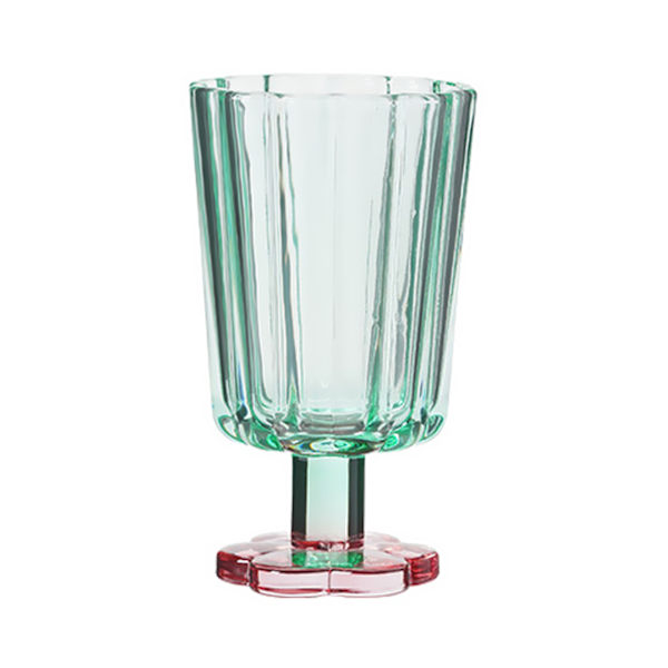 1 st Flerfärgade frostade glas för familjebruk, gröna
