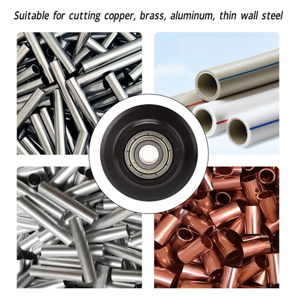 Rørskærer Skærehjul Legering Stål Skarp Sort Rørskærer Udskiftningshjul til Aluminium