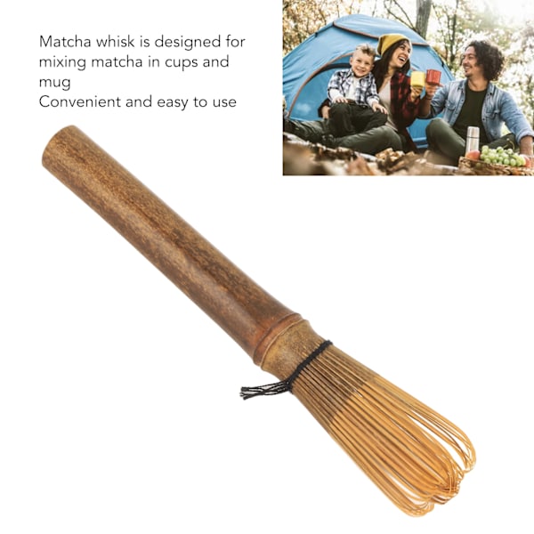 Bambu Matcha Visphållare Utomhus Camping Matcha Te Visp Set Bambu Te Stick Användbar Borste Verktyg Kökstillbehör