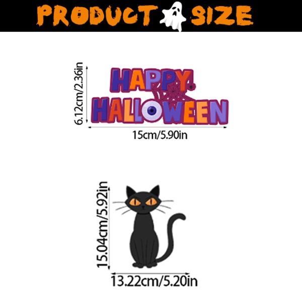 2 stk. Halloween Hængende Banner - Halloween Party Banner til