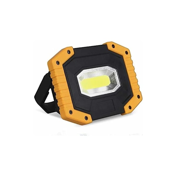 30W 2000LM LED-projektor, uppladdningsbar, 3 lägen, bärbar arbetslampa, LED-projektor med USB för camping, byggarbetsplats
