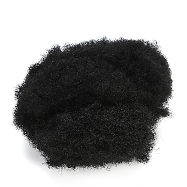 Afro Bun Puff Hårbulle Mjuk Afro Lockig Hår Peruker Extensions Hårdelar Hårtillbehör Svart