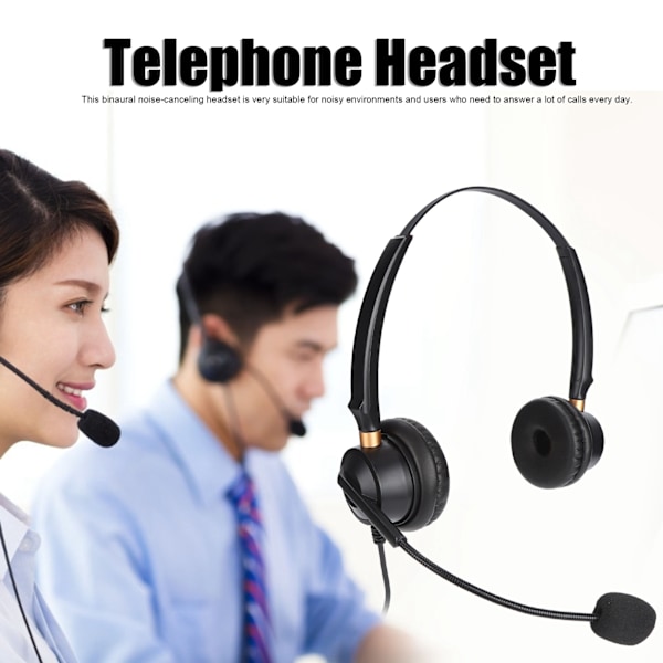 H600D‑2.5 Puhelin Headset Puhelunkeskus Melunvaimennus Johdollinen Binaural Asiakaspalvelun Headset