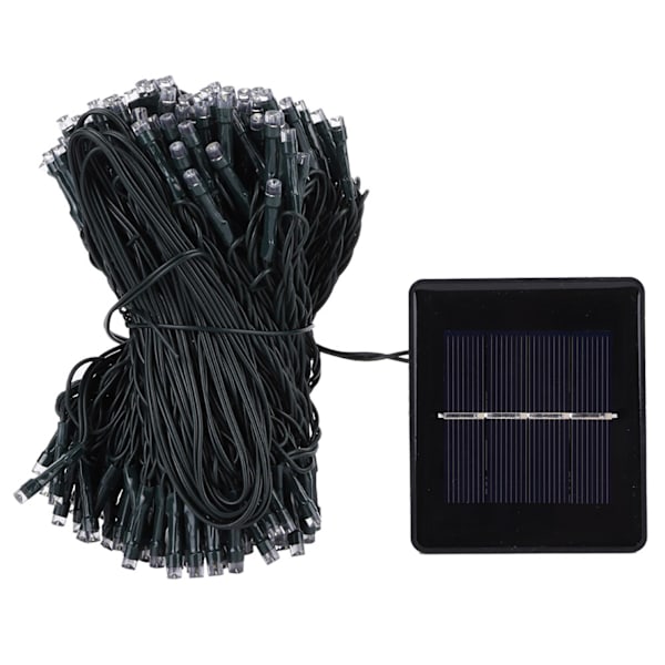 22M 200LED Solcellslinga Vattentät med 8 Belysningslägen för Inomhus/Utomhus22M 200LED Ljus Varmvitt