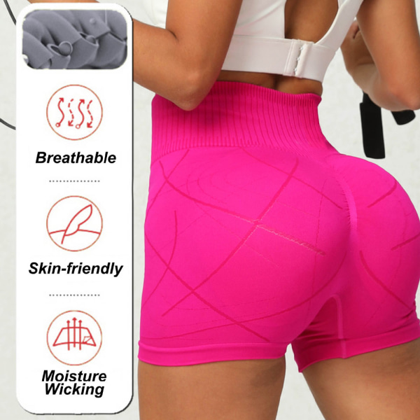 2-delad set sömlösa tie-dye sportshorts för kvinnor Hög midja tight rumpa lyftande höft yoga fitness sport cykelshorts