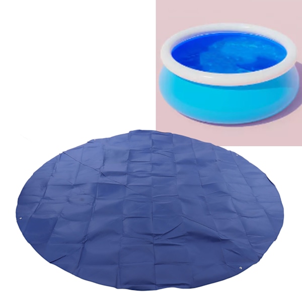 Rund poolskydd Vattentät Dammsäker Termisk isolering Nummer 4 Uppblåsbar poolskydd för hem Utomhus 3.6x3.6m
