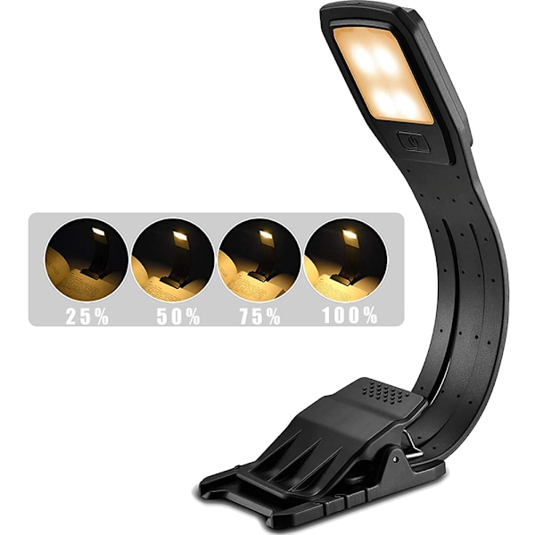 Bookmark Book Light, Clip on Reading Lights for Books in Bed, Brightness Levels, Soft Light Easy for Eyes, LED reading light