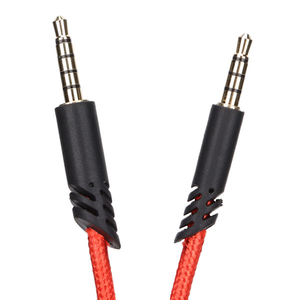Erstatningslydkabel med volumkontroll på kabel og uten mute-kontroll for Astro A10 A40TR Gaming Headset (Volumkontroll Rød)