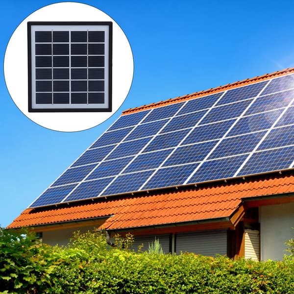 2W 6V Bærbart Polykrystallinsk Silicium DIY Solpanel med 3m Forlængerkabel Udendørs