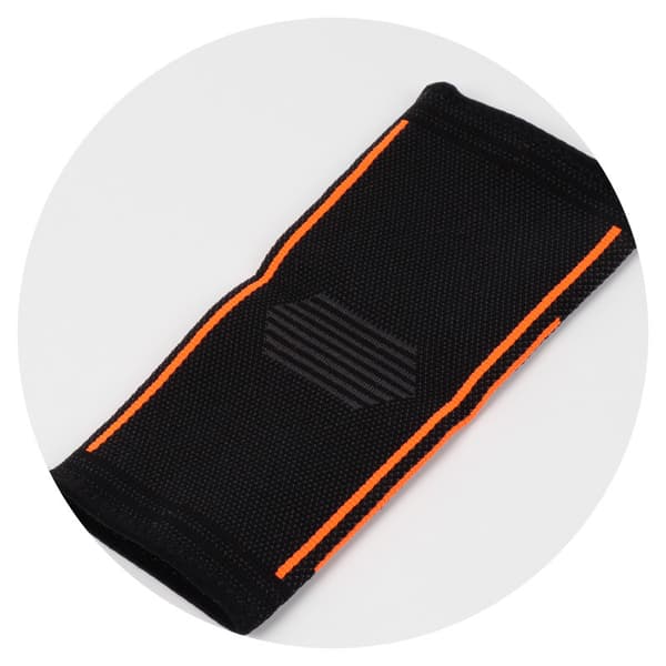 Set med 2 armbågsskydd med rem och kompressionseffekt för tendinit