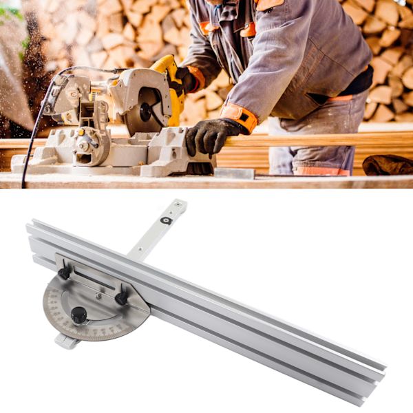 Bordssåg Miter Gauge System Hög Bevelningsnoggrannhet Låsningsmekanism Aluminiumlegering Precis Miter Gauge och Stängsel