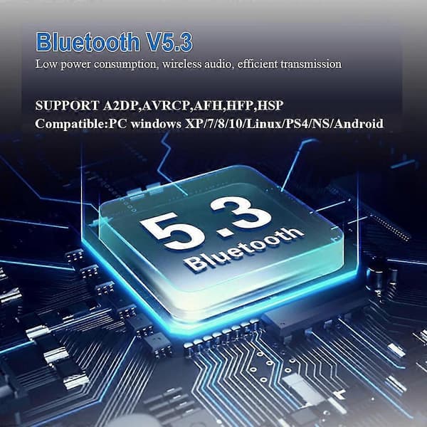 Usb Bluetooth Dongle Adapter Bt 5.3 Trådløs Lyd Computer Adapter Aux 3.5 Rac Aptx Hd Adaptive Sp