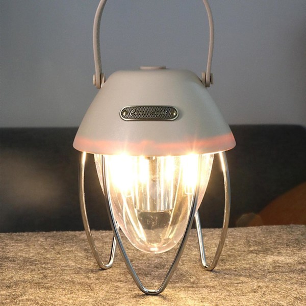 Oppladbar LED Campinglanterne med 3 USB-lysmoduser for Campi