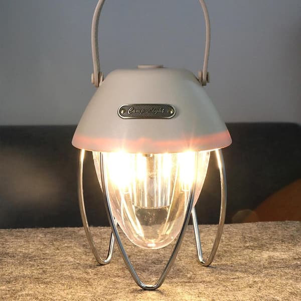 Uppladdningsbar LED Campinglykta med 3 USB-ljuslägen för Camping