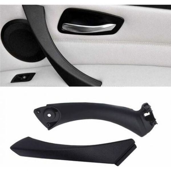 Kompatibel med dörrhandtag Serie 3 E90/E91/E92/E93, höger passagerardörr handtag + yttre lock