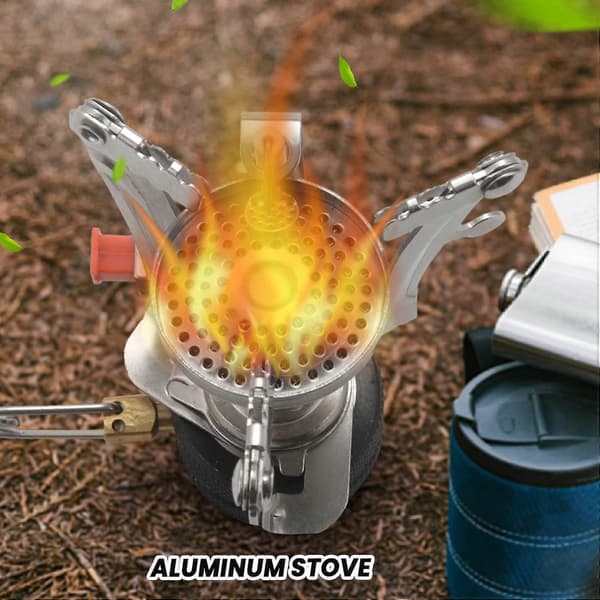 Mini Gasskomfyr Super Lett Campingkomfyr Utendørs Matlagingsbrenner Foldbar Camping Gasskomfyr Med
