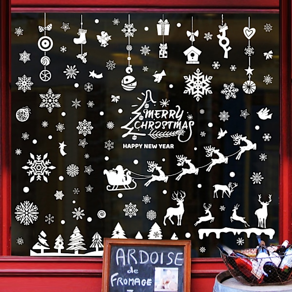 Perfekt julklappsidé för dekorationsälskare, enkel att installera och ta bort, återanvändbara juldekorationer, festlig atmosfärsskapare, dubbelsidig design