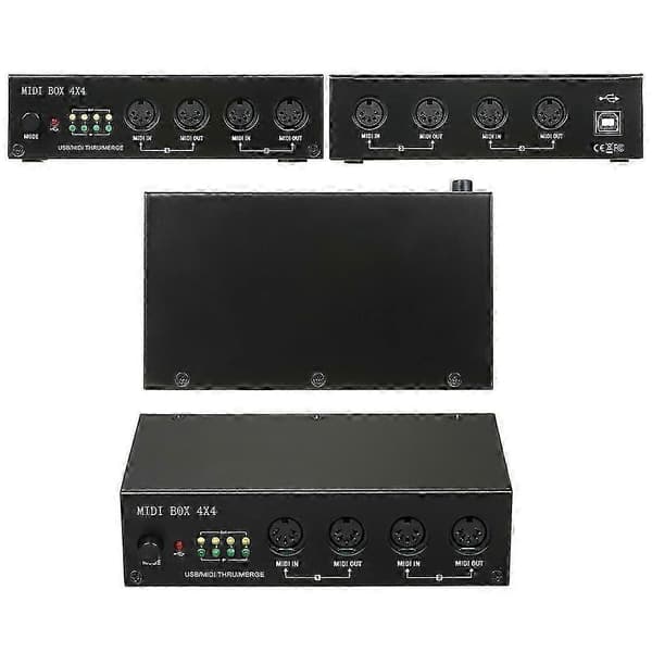 UM4x4 USB MIDI-interface 4 ind / 4 ud 64 MIDI-kanaler 4i/4o