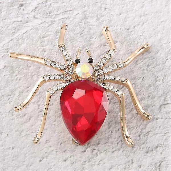 Legerings Spider Krystal Broche Til Kvinders Kjoler Eller Dametøj