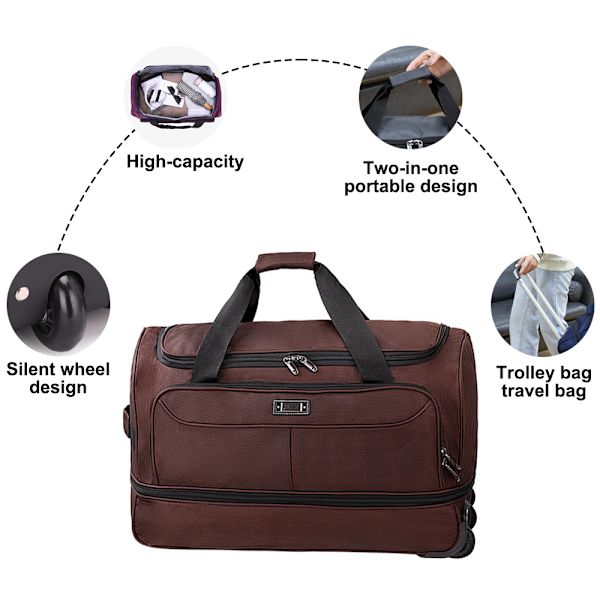 Trolley Bag - Liten - Brun