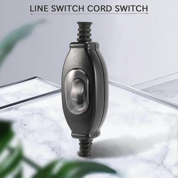 3a 250v 6mm Vanntett Inline Bryter Ledningsbryter Ip65 Rund Ledning Sølv Kontakt Dobbel Kutt Bryter D