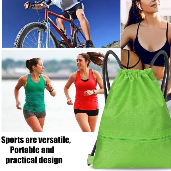 Trekksekk med snor Gym Bag Sackpack String Sack Pack Bags