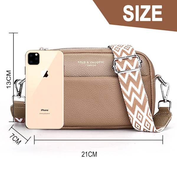 Crossbody-väskor för kvinnor Crossbody-kameraväska Handväska Tjock rem