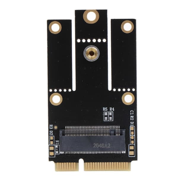 M.2 NGFF till Mini PCIE trådlöst nätverkskort M2 för KEY A+E till PCI-E för Intel