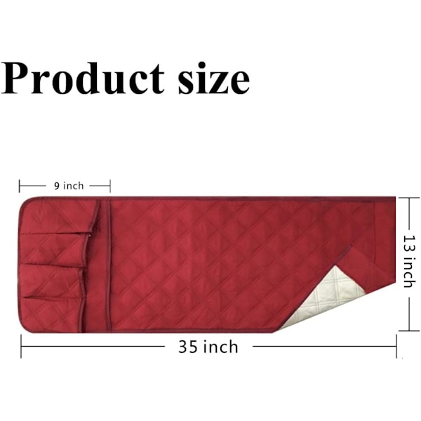 Fåtölj TV Fjärrkontrollhållare, Tillverkad av Non-Woven Tyg, 5 Fickor Fåtöljficka För Smartphone, Böcker, Tidskrifter, Ipad (Grå)