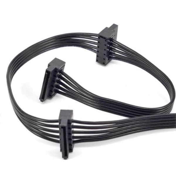 2x PCIe 6-pins Han til 3 SATA Strømkabel til Focus Plus Platinum Focus+ Serie 850px 750px 55