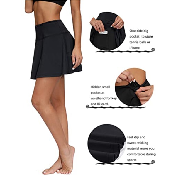 Høytaljede Yoga Shorts for Kvinner Løping Magekontroll Spandex Kompr