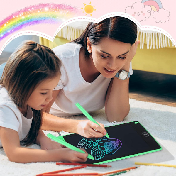 Tåliga och krossäkra LCD-skrivplattor, 8,5 tums bärbara kladdbrädor, pedagogisk leksak som stimulerar kreativitet, ultratunn miljövänlig reseleksak