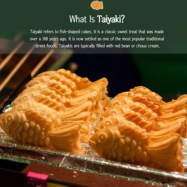 Taiyaki-kala-muotin muotoinen kakkuvalmistaja, tarttumaton Taiyaki-kakkuvuoka, kakkuvuoka kahdelle