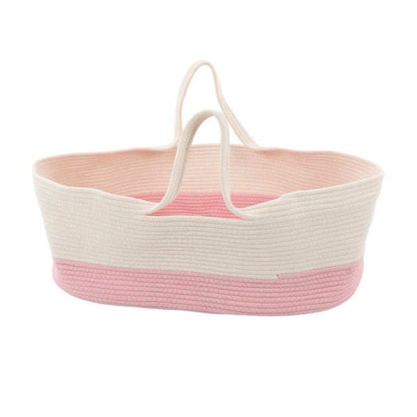 Baby Sleep Basket Fällbar förvaring tecknad säker bärbar bomull baby carry basket