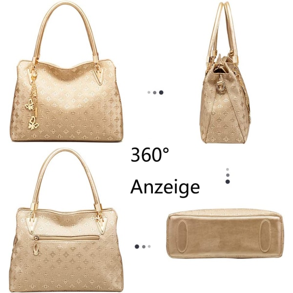 Handväska dam set set dampersonlighet kosmetikaväska set med 4 damväskor designermode damhandväska vår sommar höst och