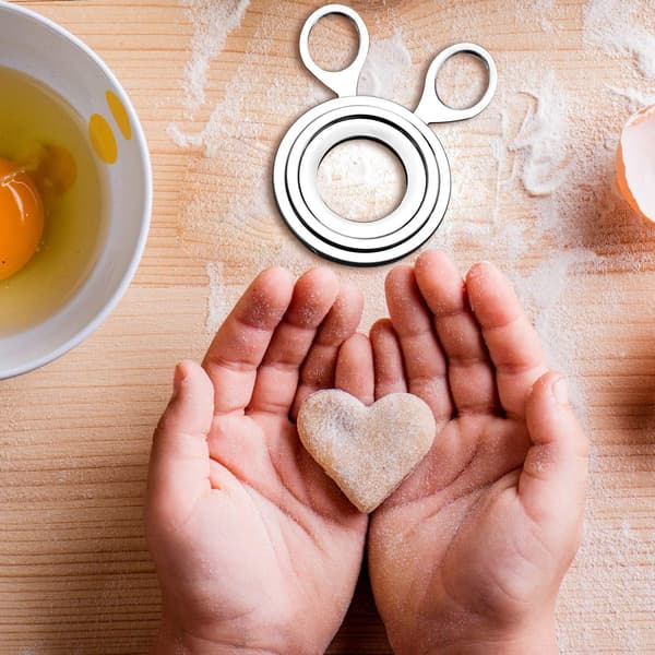 2 stk. Eggkutter Topper Rustfritt Stål Hardkokt Eggkutter