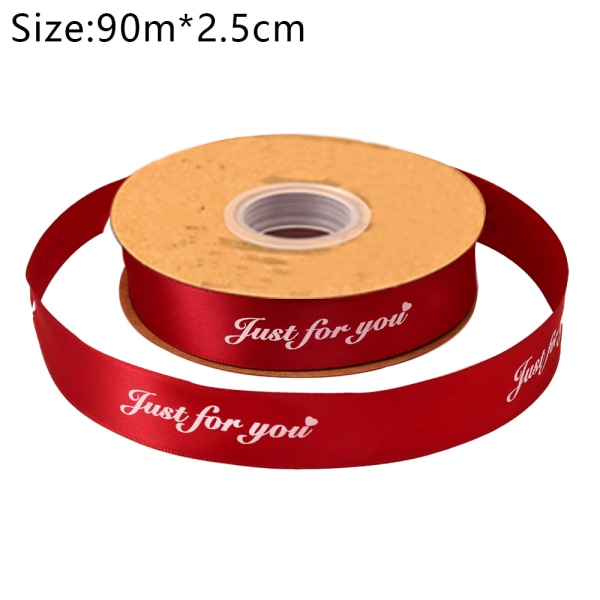 1 Inch Wide Satin Ribbons Roll 100 Yards Just for You Ribbon for