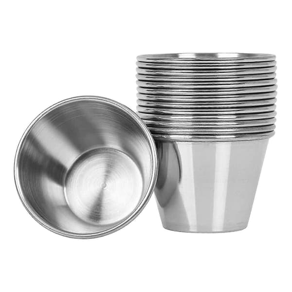 40 Pakk Rustfrie Sauskopper, Dyppesauskopp, Individuelle Krydderkopper, Porsjonskopper For En