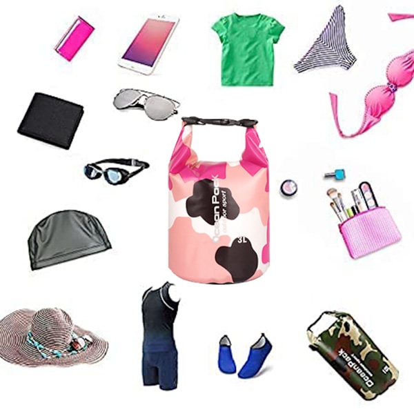 Kamouflageväska PVC vattentät hinkväska Vattentät väska Strand