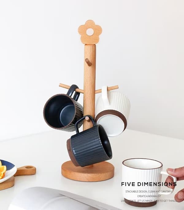 Holder tilbehør - kaffekop med 6 kroge