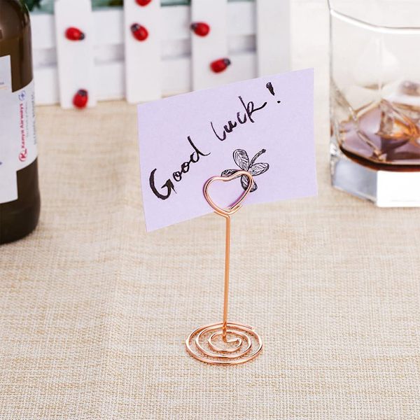 12 stk Høy Place Card Holder Bordnummerholder Bordkort Holder