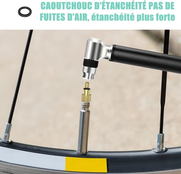 Cykelpumpadapter [15 delar], Cykelventiladapter Bollpump Ne