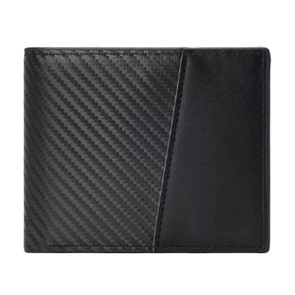 PU-läder Bifold Plånbok för Män - RFID Slim Bi Fold Plånböcker
